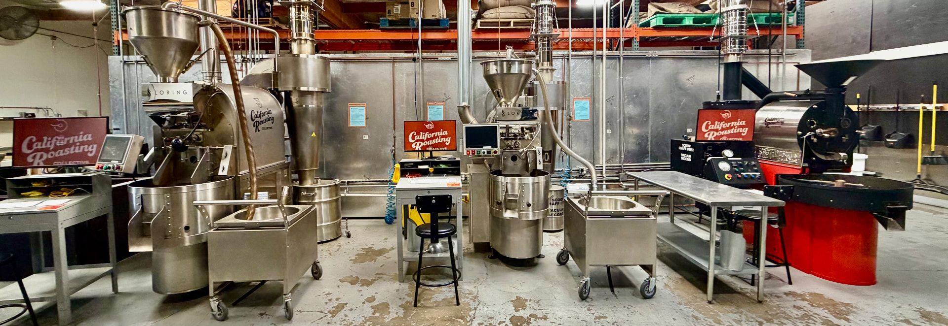 the CRC roastery floor, actual photograph