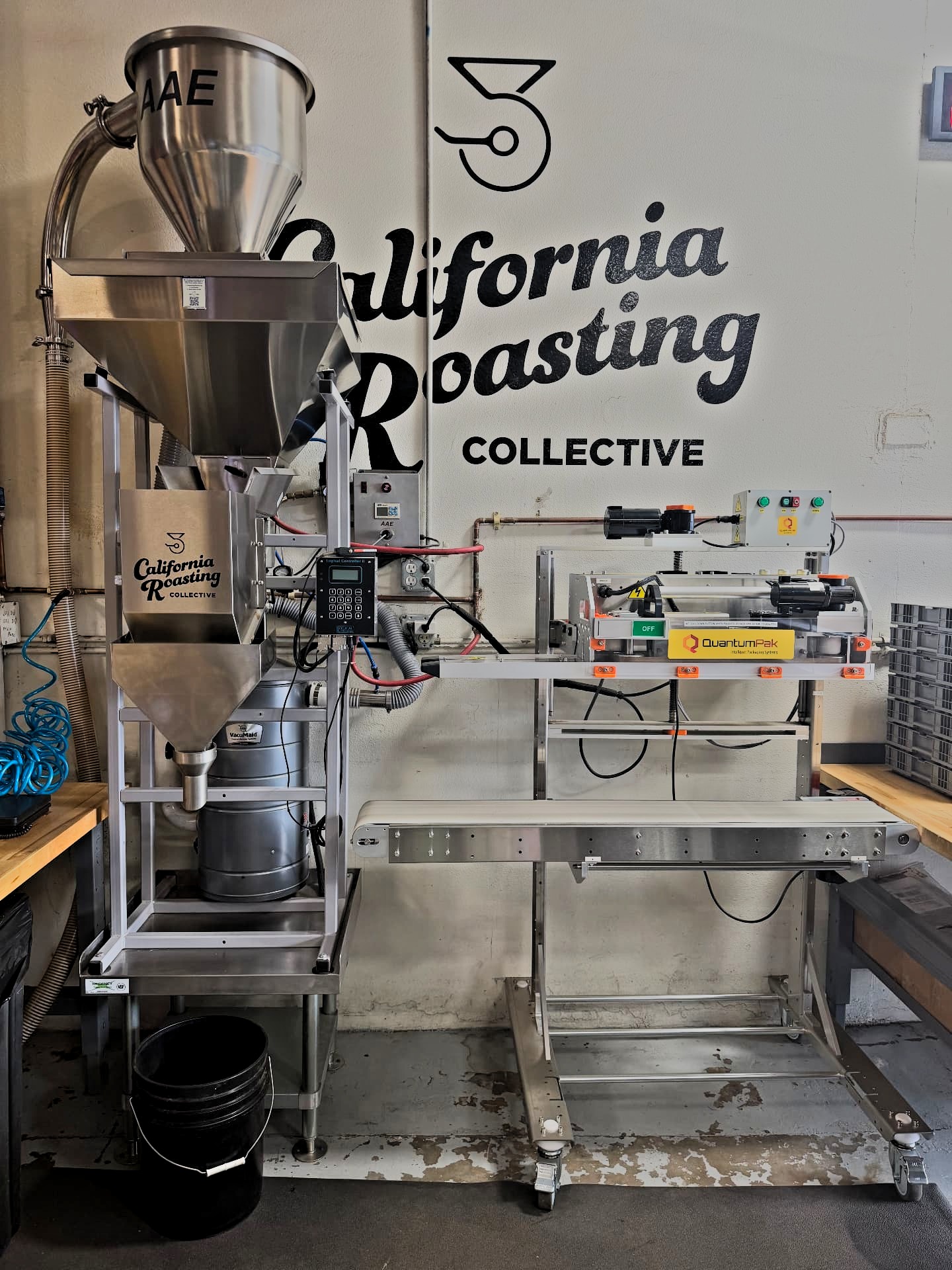 CRC packaging station, actual photograph